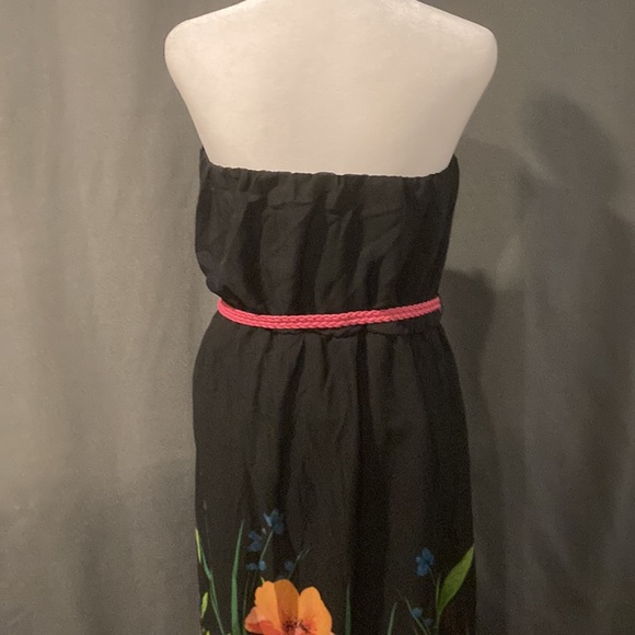 WOMENS SZ L MAXI BELTED MAXI DRESS VERY COLORFUL - Picture 5 of 7